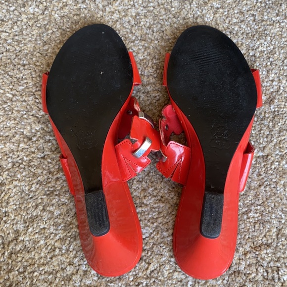 Coach and Four red shoes size 7M - Picture 6 of 9